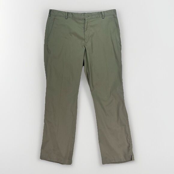 Nike Pants Men’s 36x30 Tan Golf Tech Tan Poly‎ Dri Fit Chino Pants 472532-235 - Picture 1 of 8